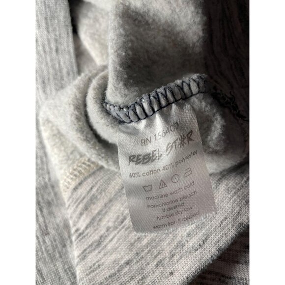 Rebel Star colorblocked heathered crewneck men's sweatshirt Medium - Picture 5 of 5